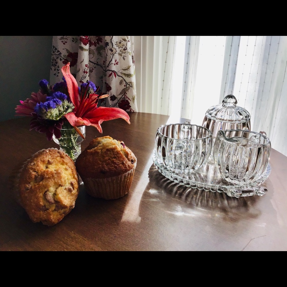 ‘40s Jeannette Glass National 5 piece table set